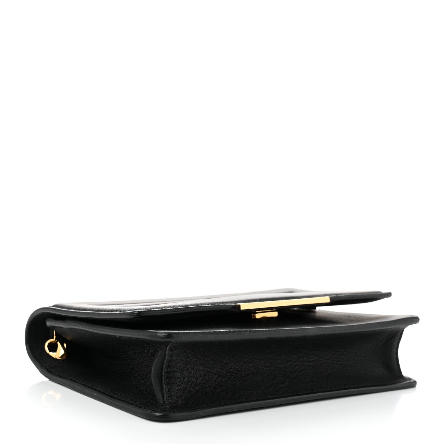 Fendi Vitello Flamingo Tube Wallet on Chain Black 4 of 10