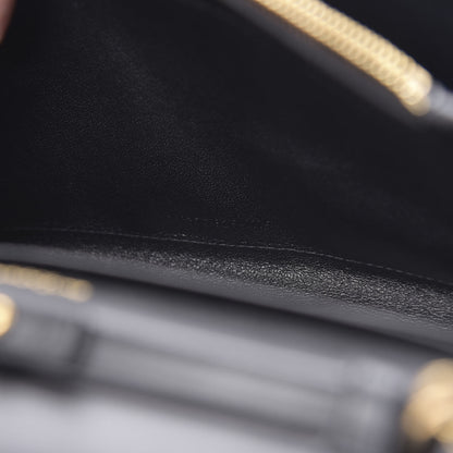 Saint Laurent Patent Monogram Chain Wallet Tortoiseshell 7 of 11
