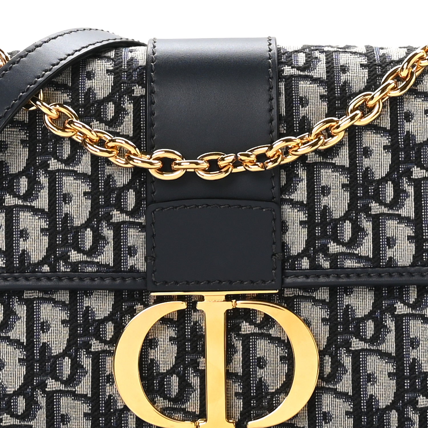 Christian Dior Oblique 30 Montaigne Chain Flap Bag Rococo Gold 7 of 9