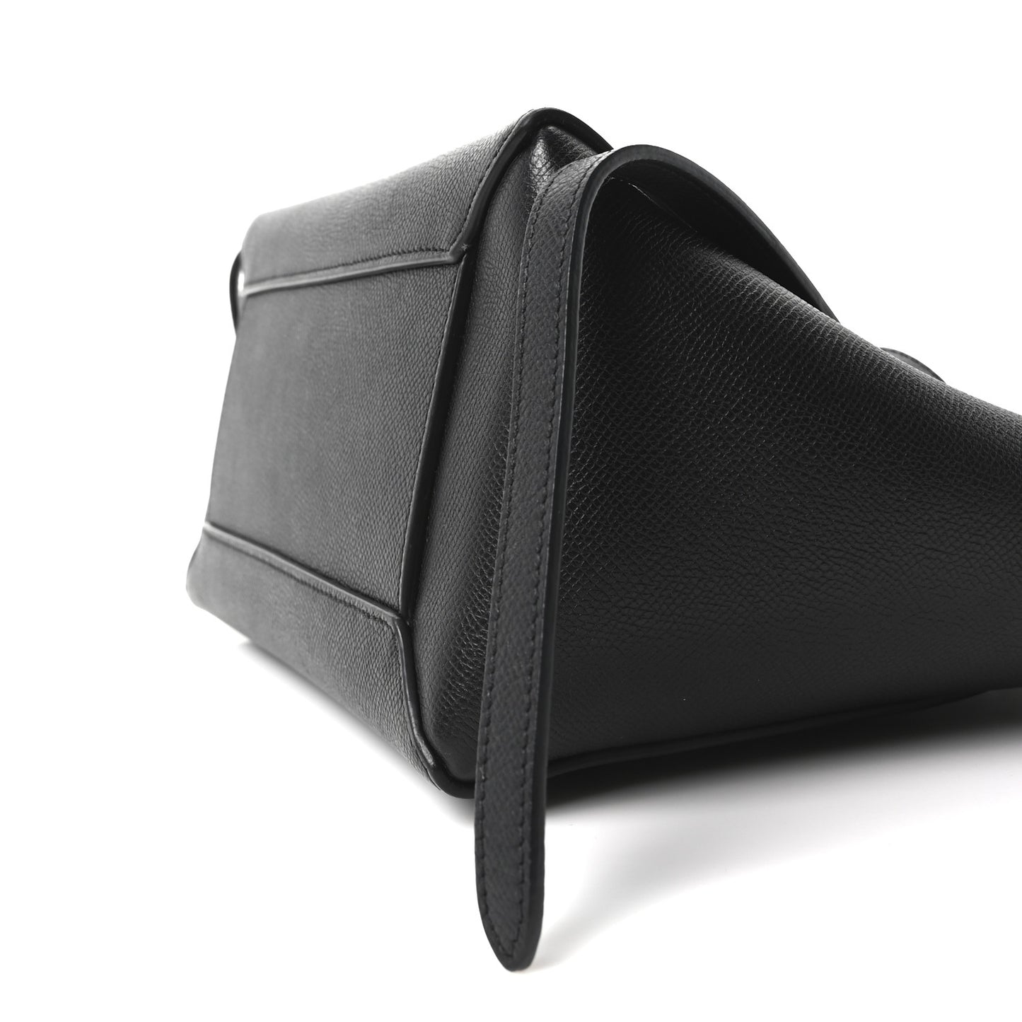 Grained Calfskin Micro Belt Bag Black
