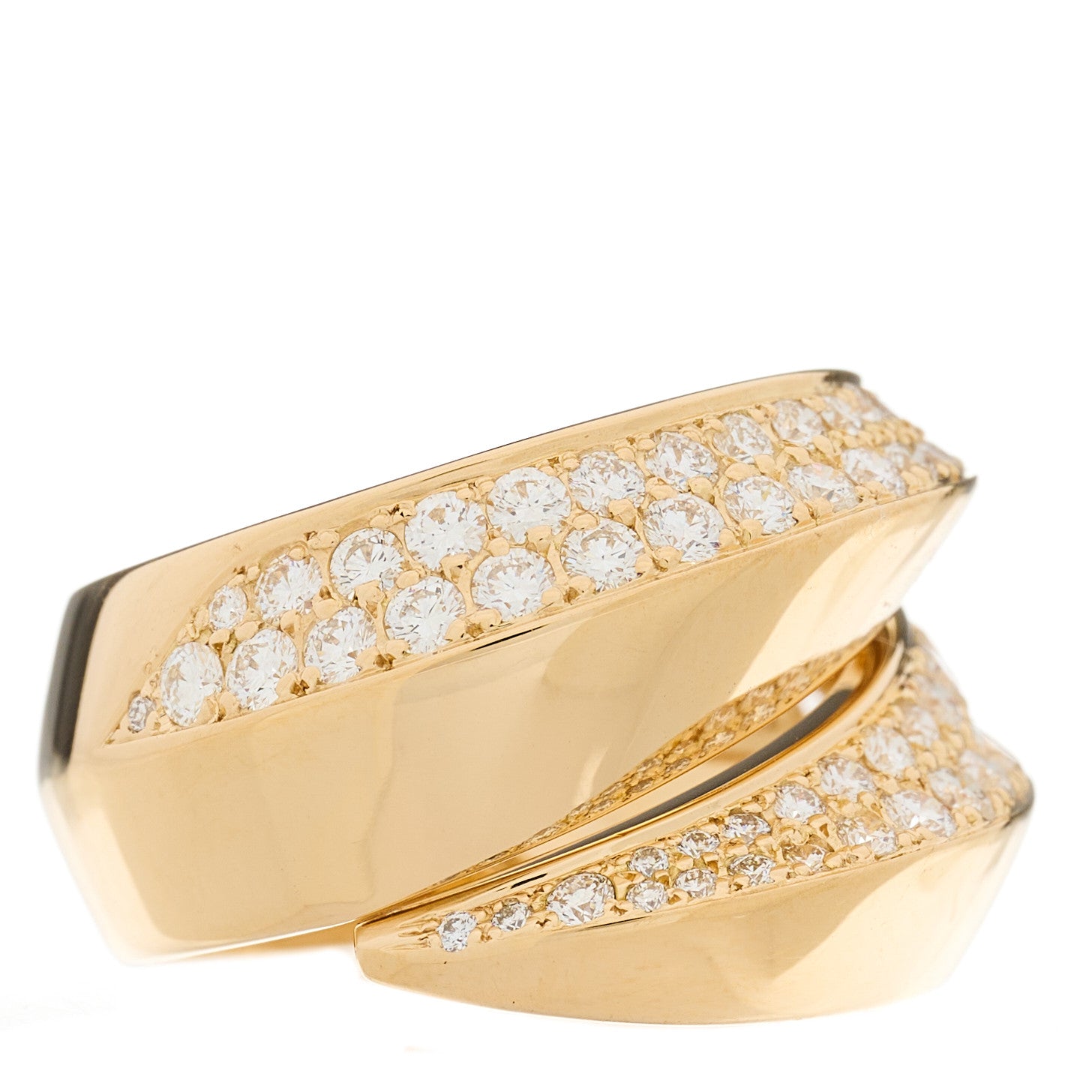 Cartier 18K Yellow Gold Diamond Panthere Griffe Ring 51 5.75 4 of 6