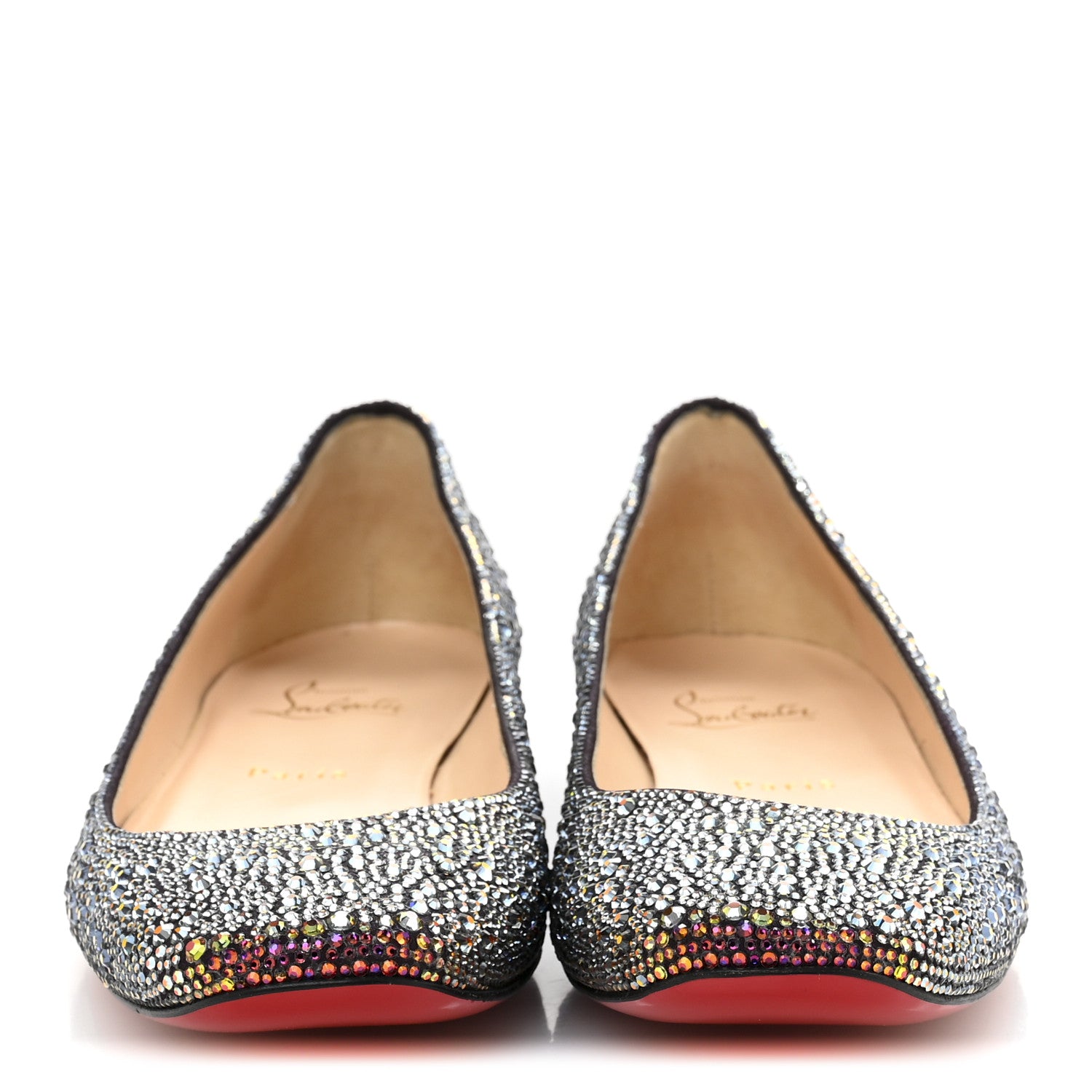 Christian Louboutin Suede Burma Strass Gozul Flats 40 Multicolor 3 of 9