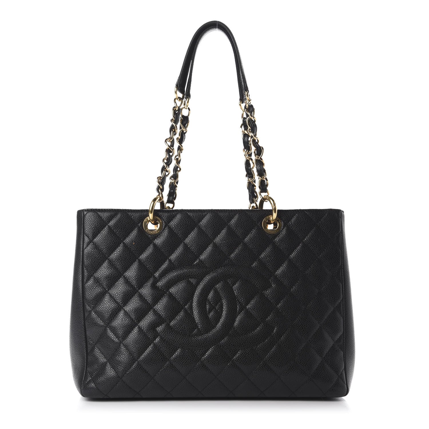 Chanel Caviar Quilted Grand Shopping Tote GST Black 1 of 11