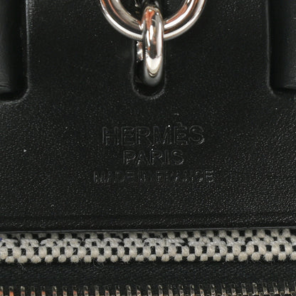 Hermes Toile H Berline Vache Hunter Herbag Zip PM 31 Black Ecru 7 of 10