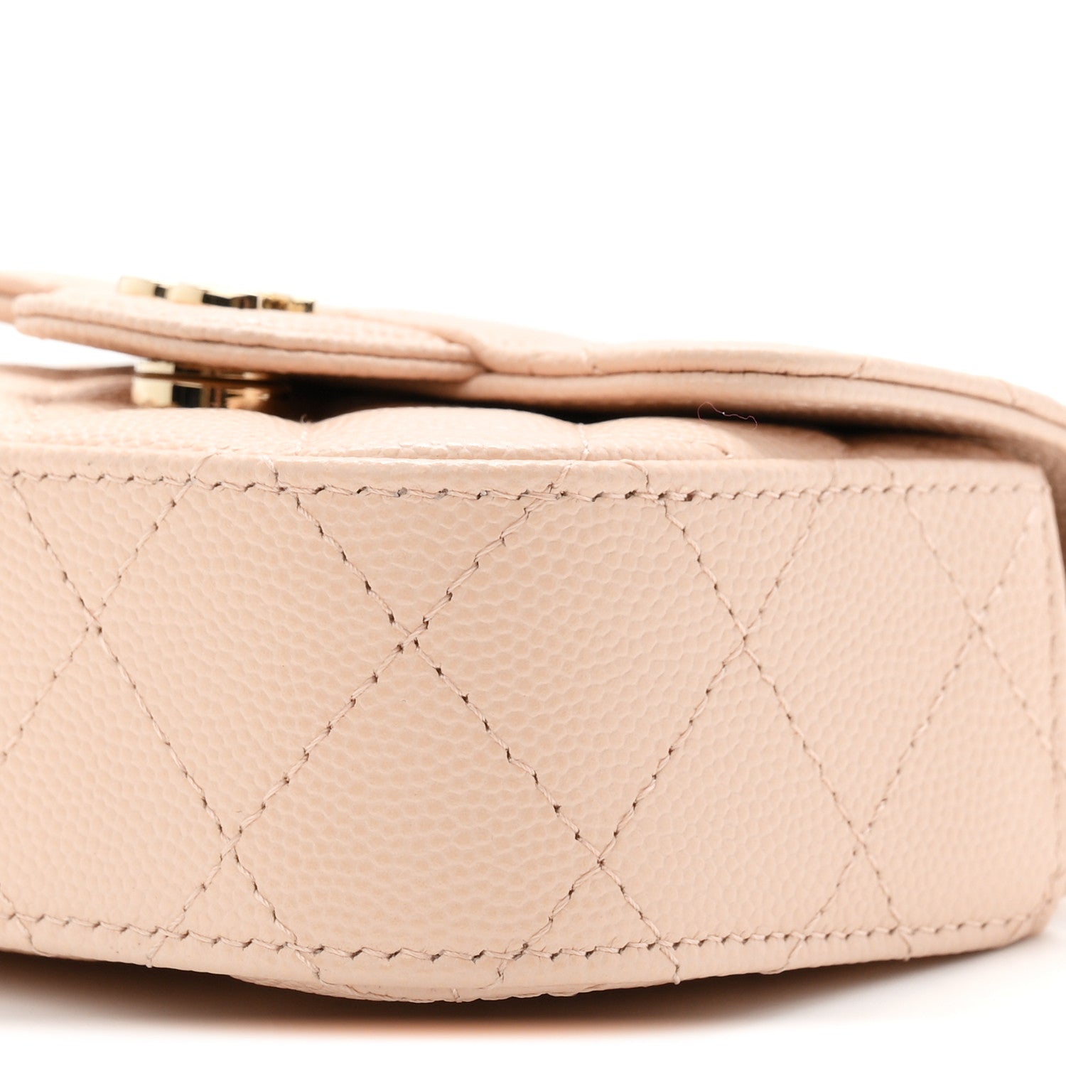 Chanel Caviar Quilted Mini Clutch With Chain Light Beige 11 of 12