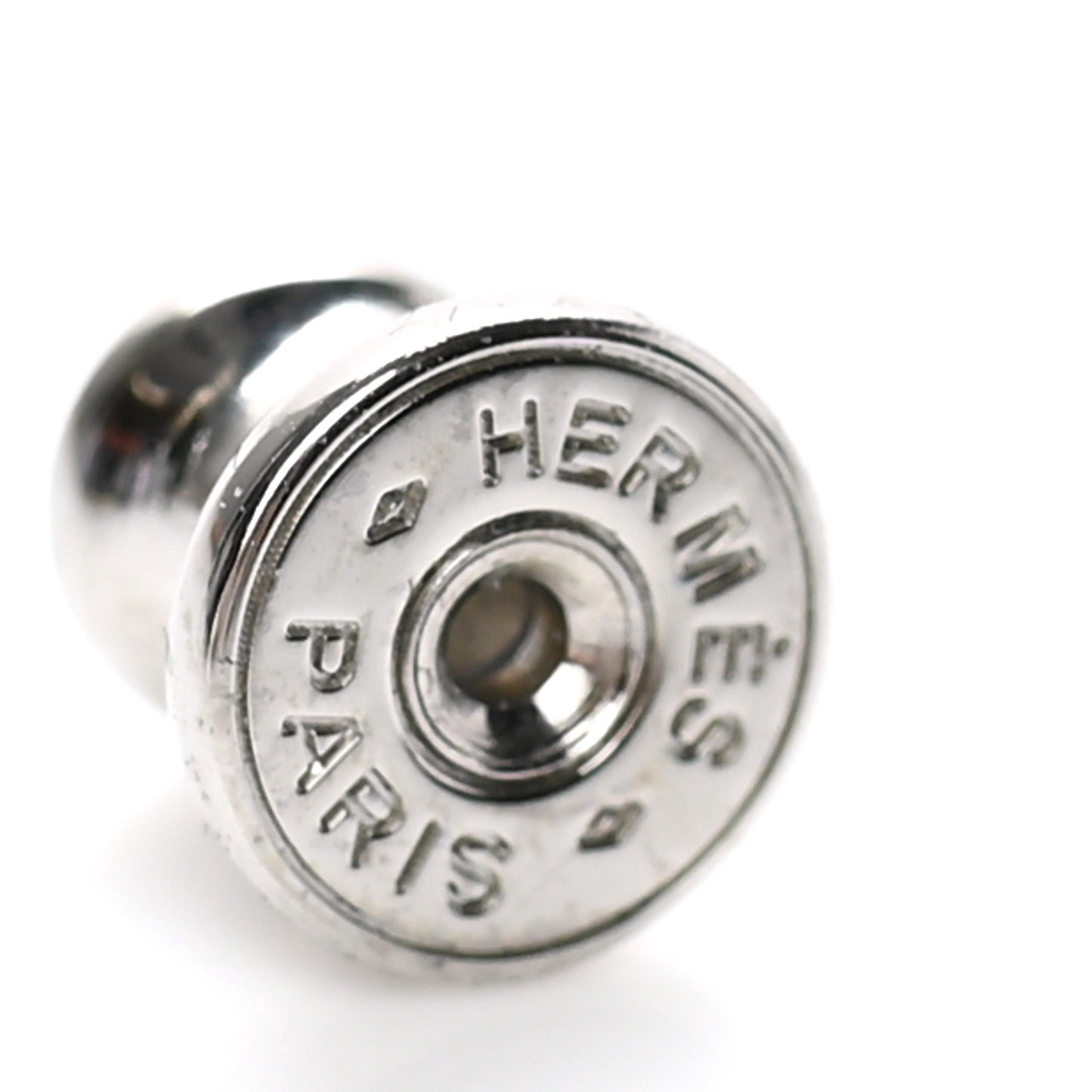 Lacquered Horn H Equipe Earrings Sable