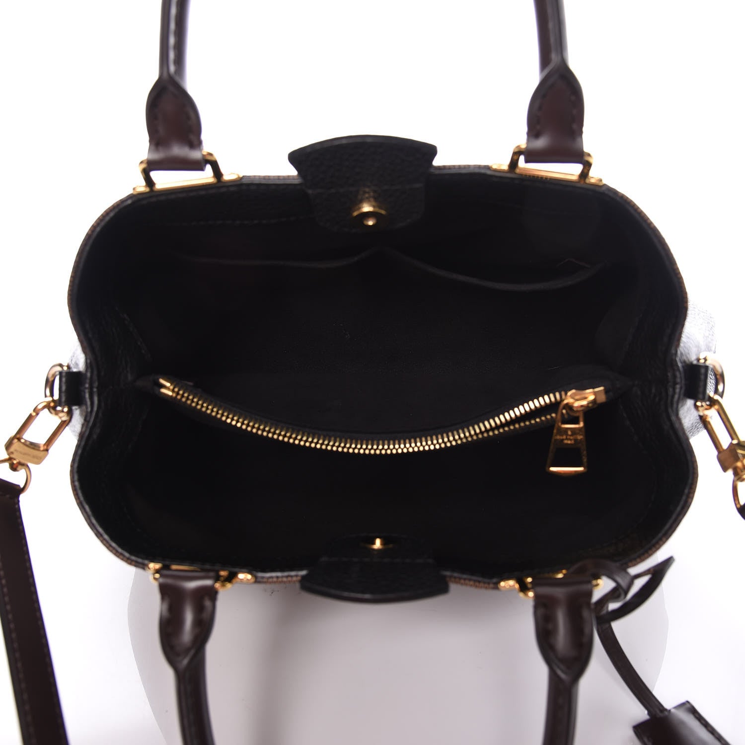 Louis Vuitton Damier Ebene Cuir Taurillon Brittany Black 6 of 11