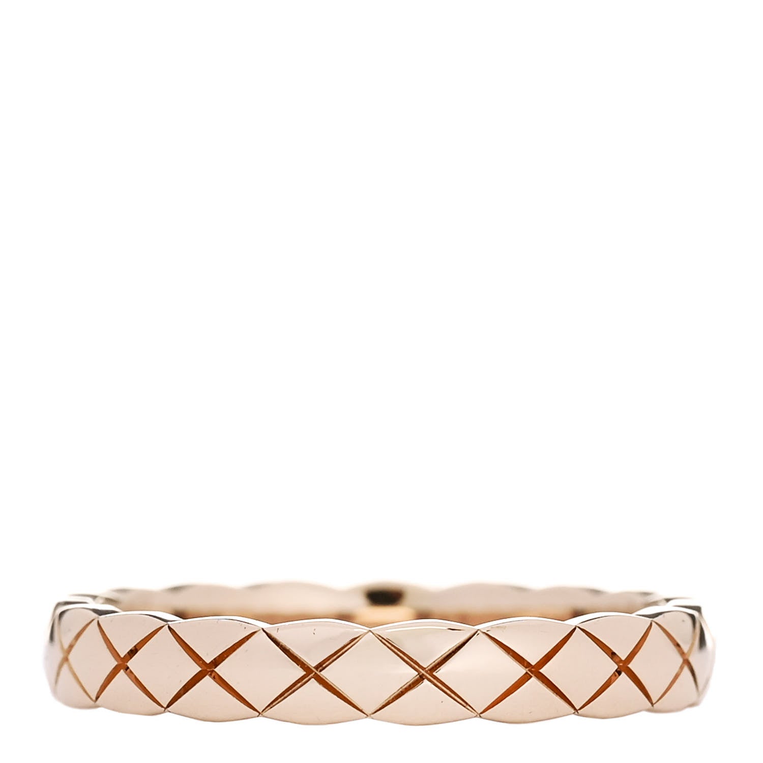 Chanel 18K Beige Gold Mini Coco Crush Ring 55 7.25 3 of 5