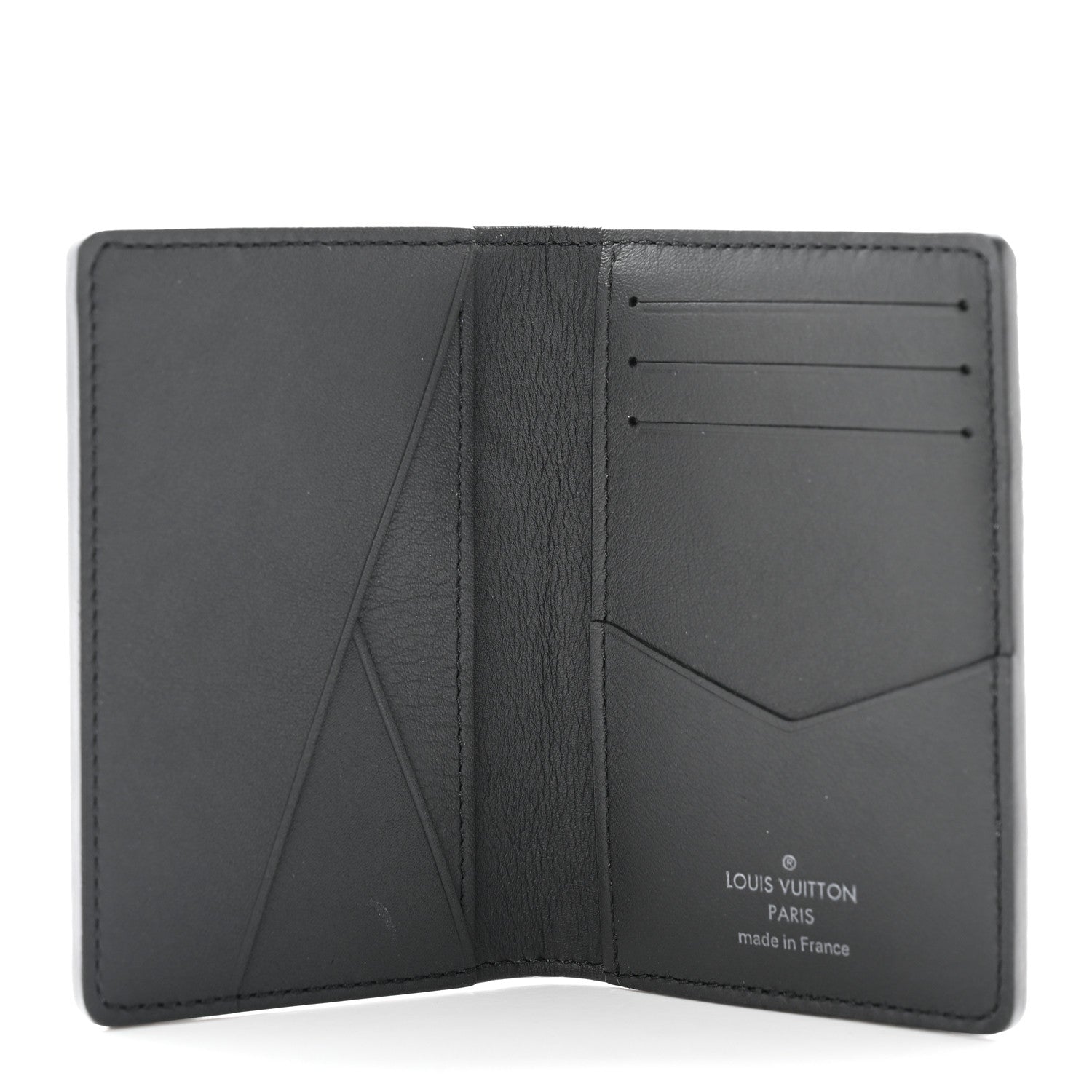 Louis Vuitton Faded Calfskin Monogram Pocket Organizer Charcoal 5 of 10