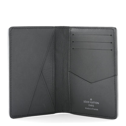 Louis Vuitton Faded Calfskin Monogram Pocket Organizer Charcoal 5 of 10