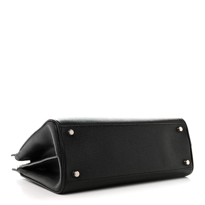 Gucci Grainy Calfskin Small Zumi Top Handle Bag Black 4 of 14