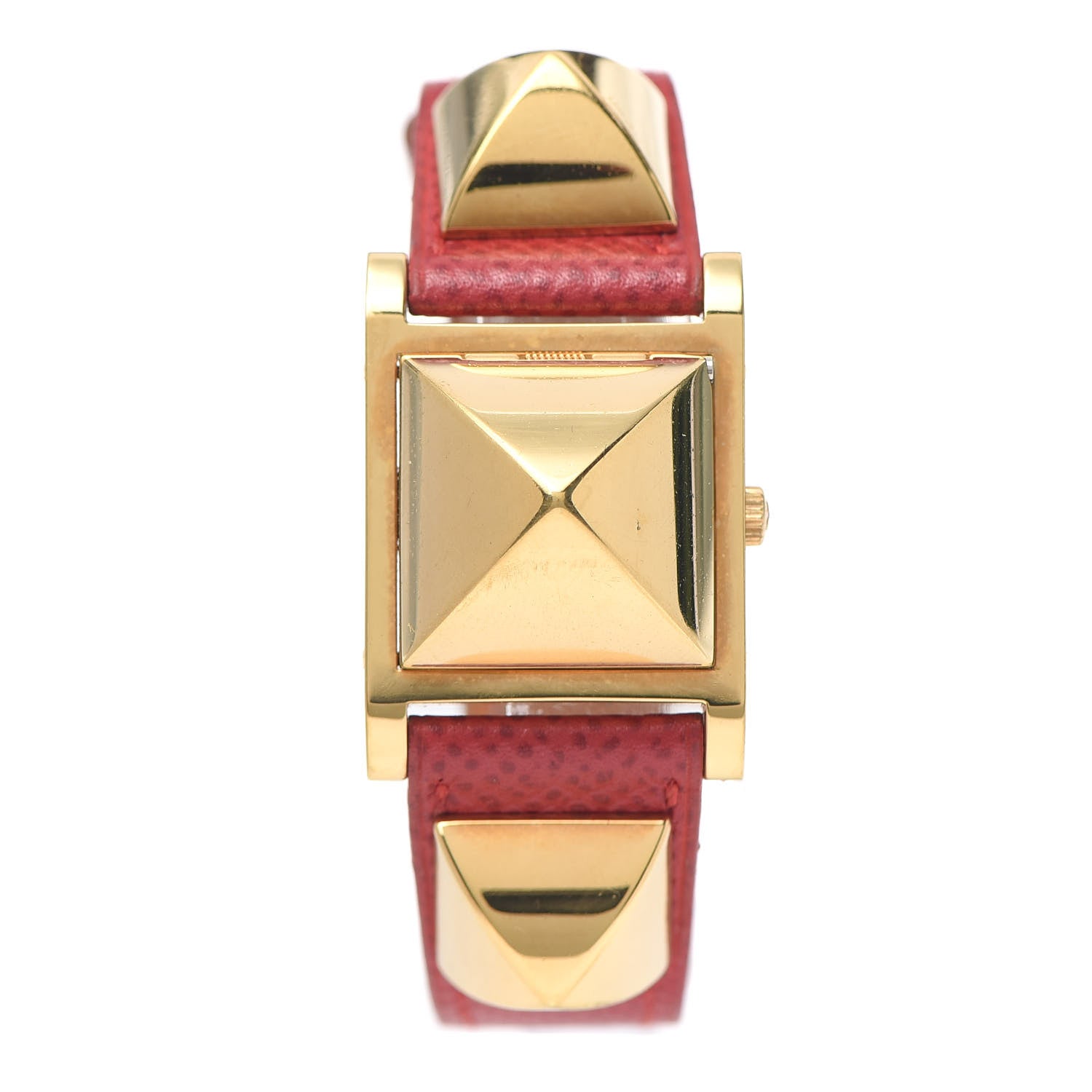 Hermes Stainless Steel Courchevel 23mm Medor Quartz Watch Rouge 1 of 6
