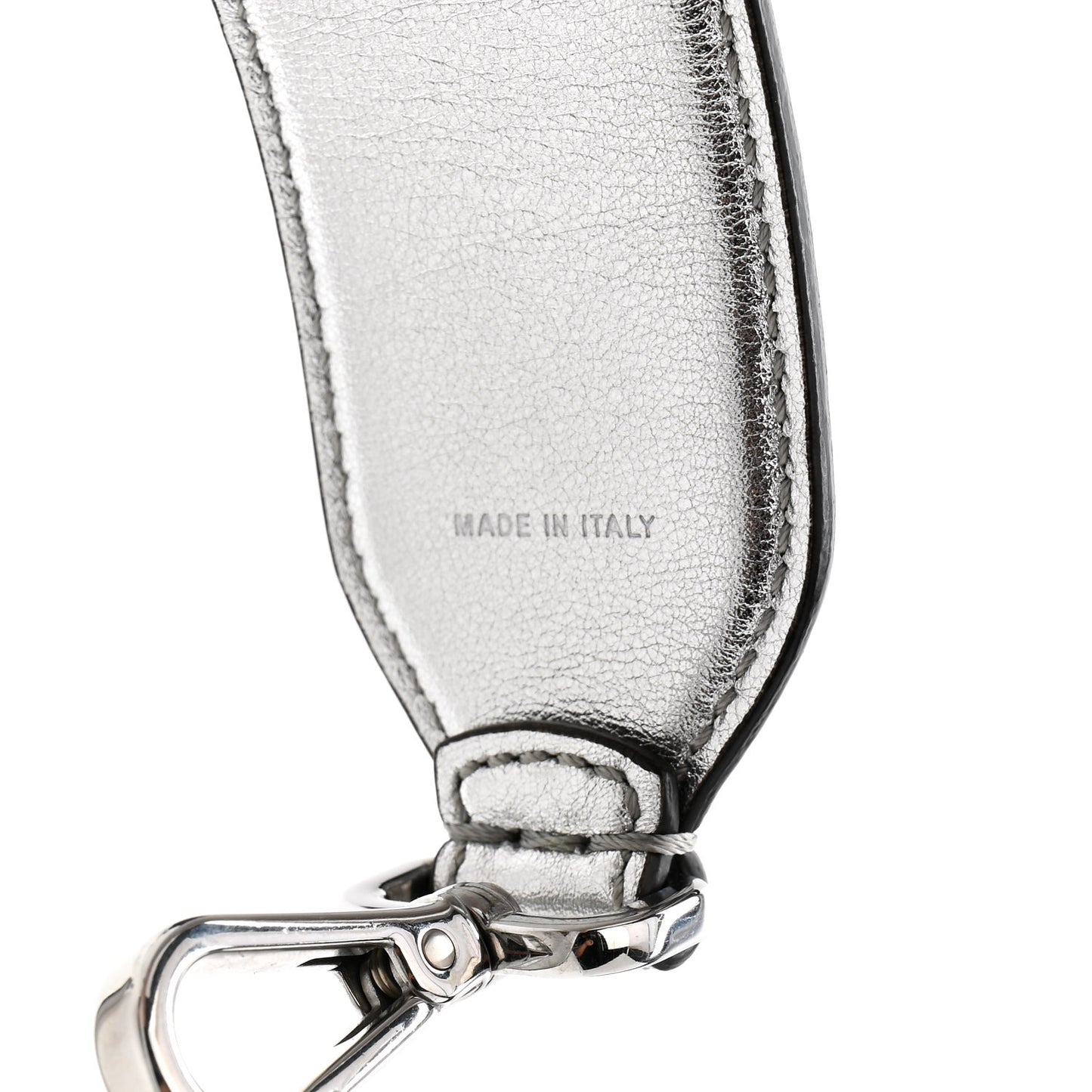 Vitello Catalan Mirror FF 1974 Embossed Strap You Argento