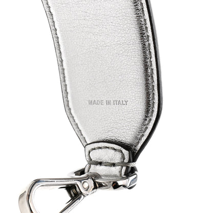 Fendi Vitello Catalan Mirror FF 1974 Embossed Strap You Argento 3 of 4