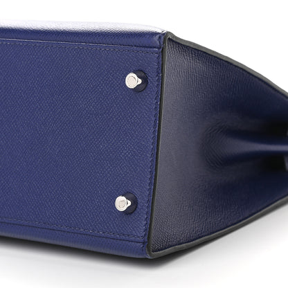Hermes Epsom Kelly Sellier 32 Bleu Encre 9 of 10