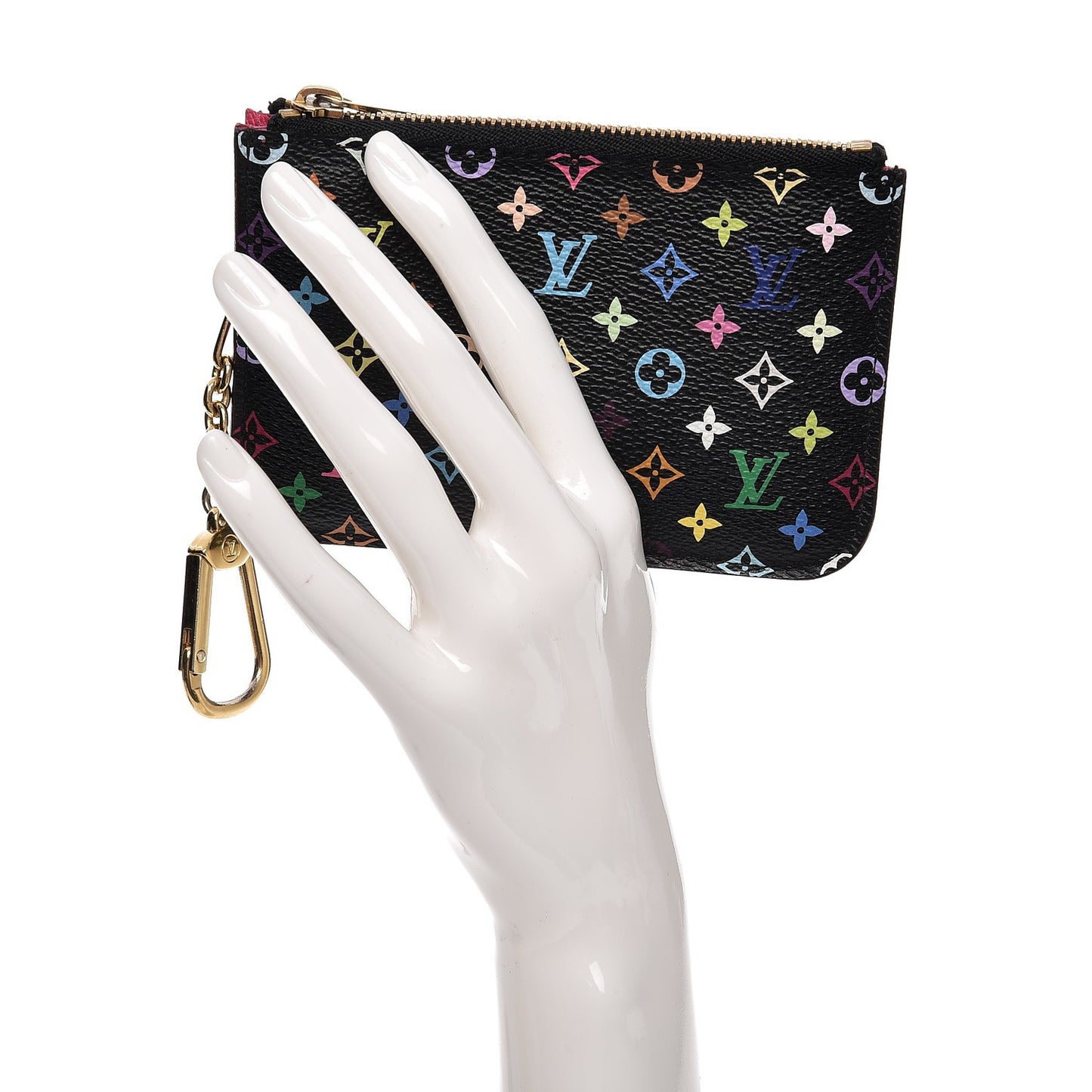 Monogram Multicolor Key Pouch Black Grenade