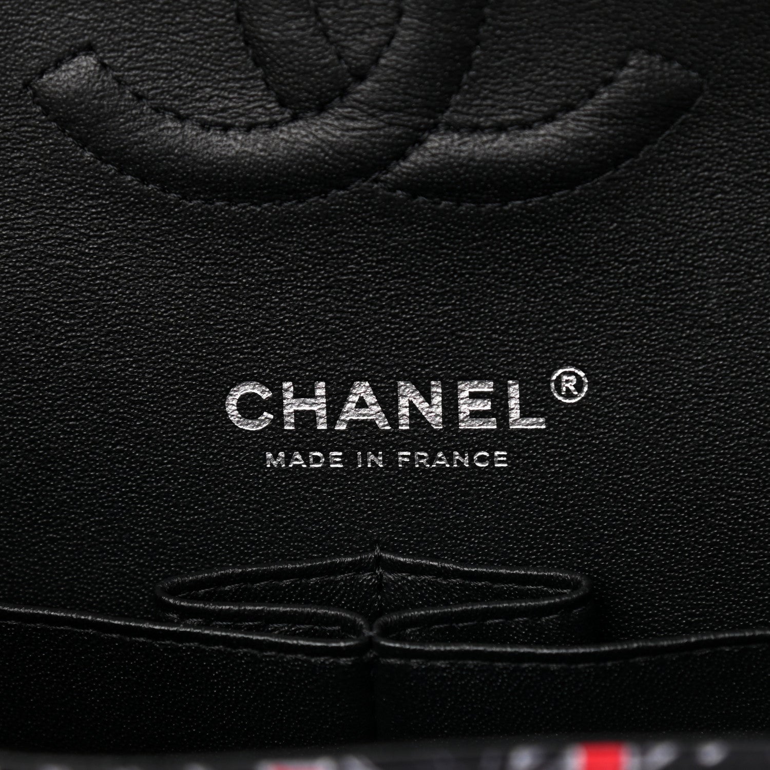 Chanel Fabric Printed Paris Rooftops Quilted Medium Double Flap Black Red White 6 of 9