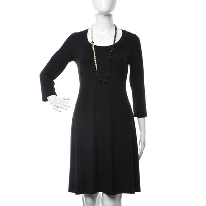 Chanel Pearl Beaded CC Long Necklace Black White 2 of 6