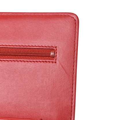 Chanel Lambskin Quilted Boy Wallet On Chain WOC Red 13 of 14