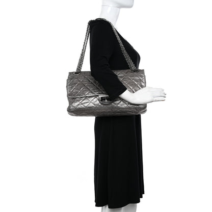 Chanel Metallic Aged Calfskin Quilted 2.55 Reissue 227 Flap Silver 2 of 13