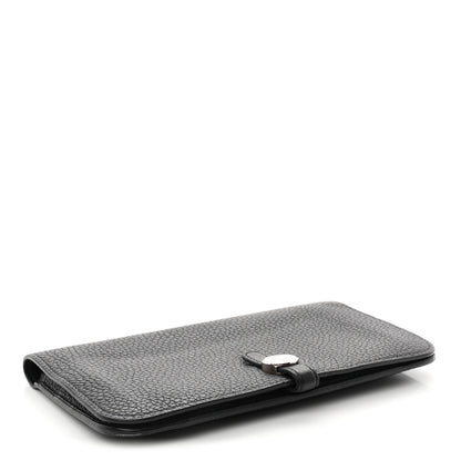 Hermes Togo Dogon Duo Wallet Black 5 of 8