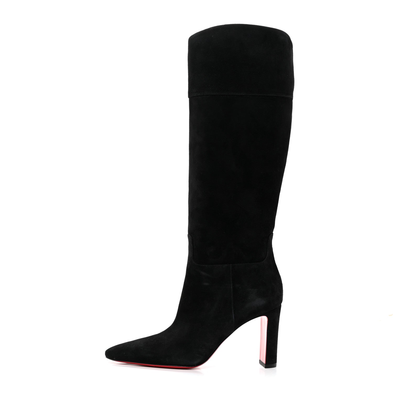 Christian Louboutin Veau Velours Suprabotta 85 Knee Boots 37 Black 1 of 7