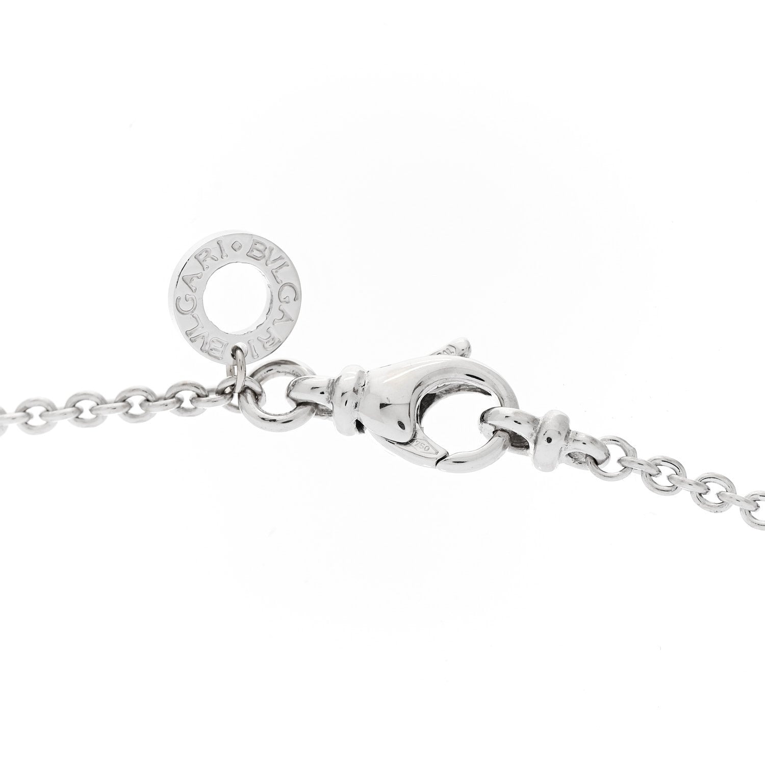Bulgari 18K White Gold B.Zero1 Pendant Necklace 4 of 6