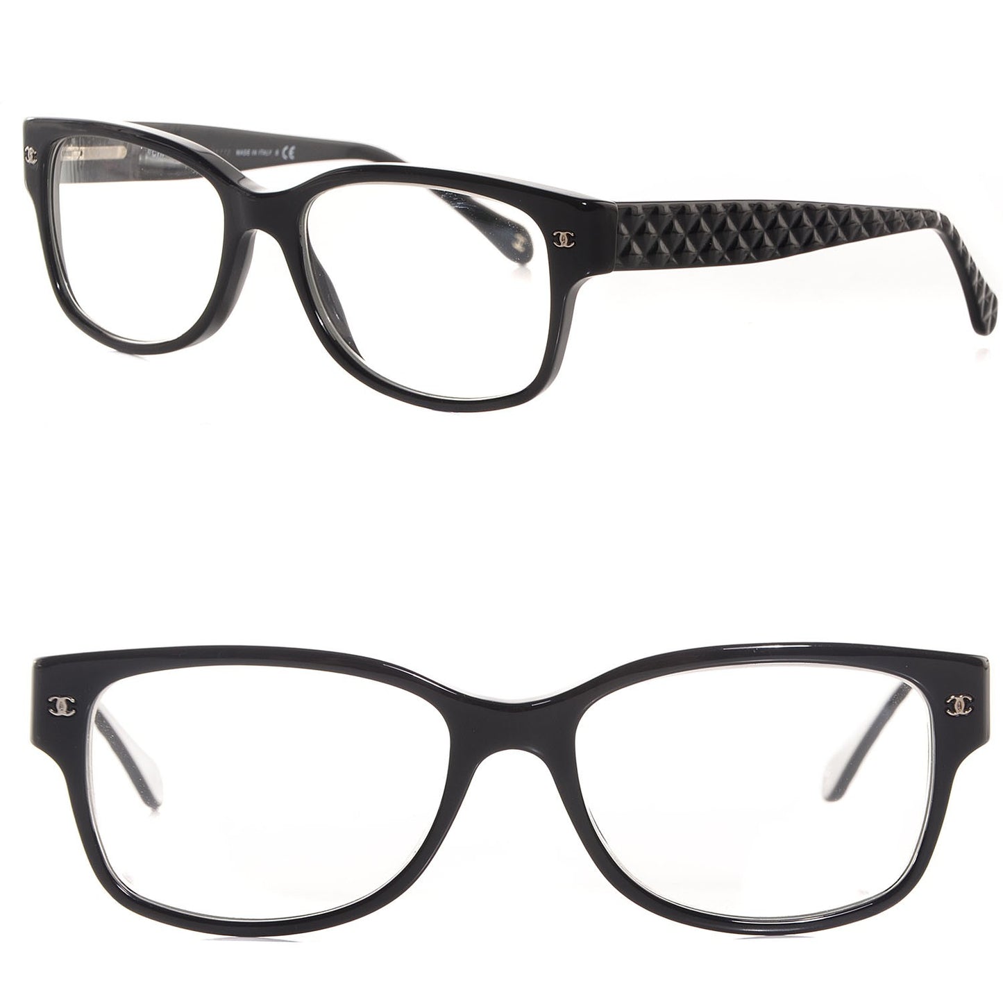 CC Quilted Eyeglass Frames Black 3135