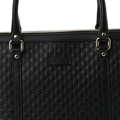 Gucci Soft Microguccissima Small Zippered Satchel Black 8 of 10