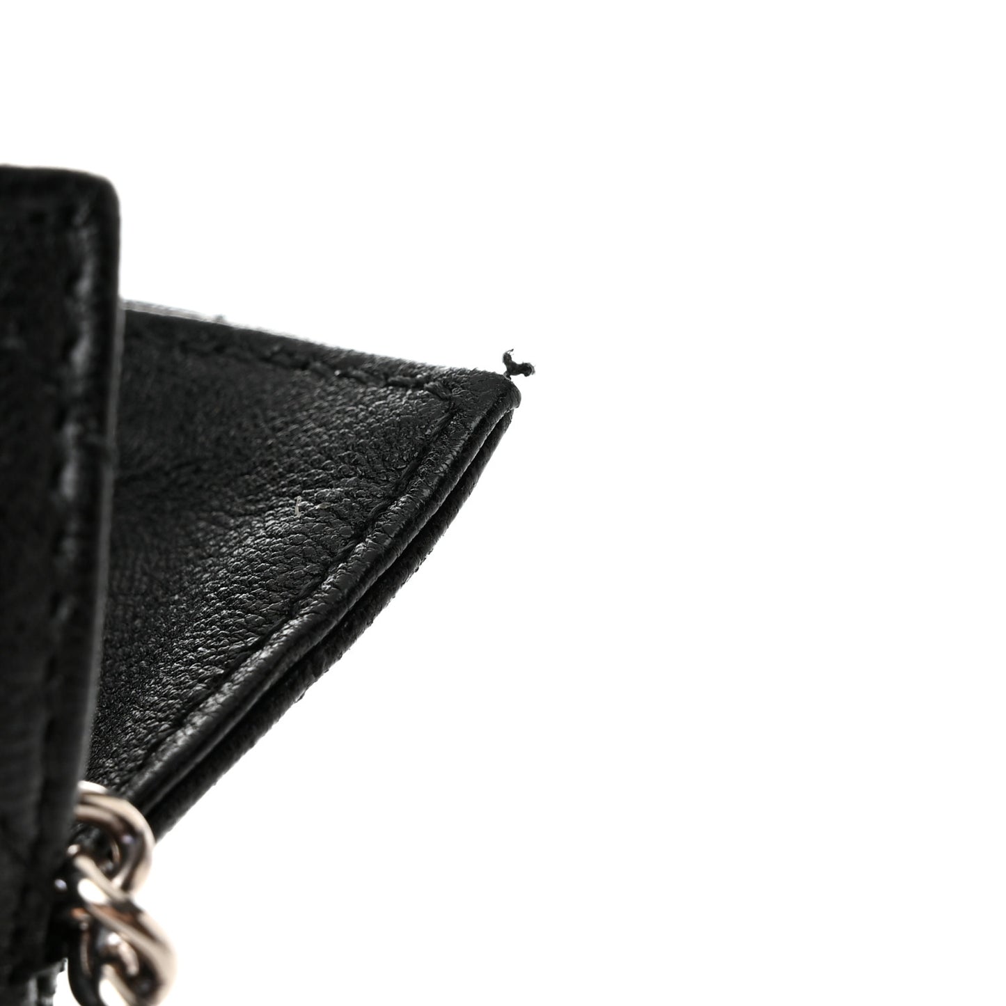 Sakai Be Green Calfskin Diagonal Stitched Mini Blondie Bucket Bag Black