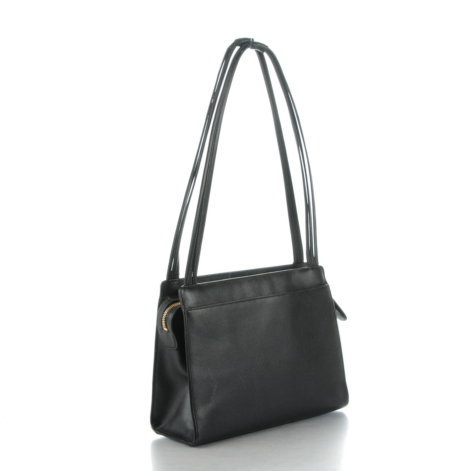 Chanel Caviar CC Shoulder Bag Black 3 of 9