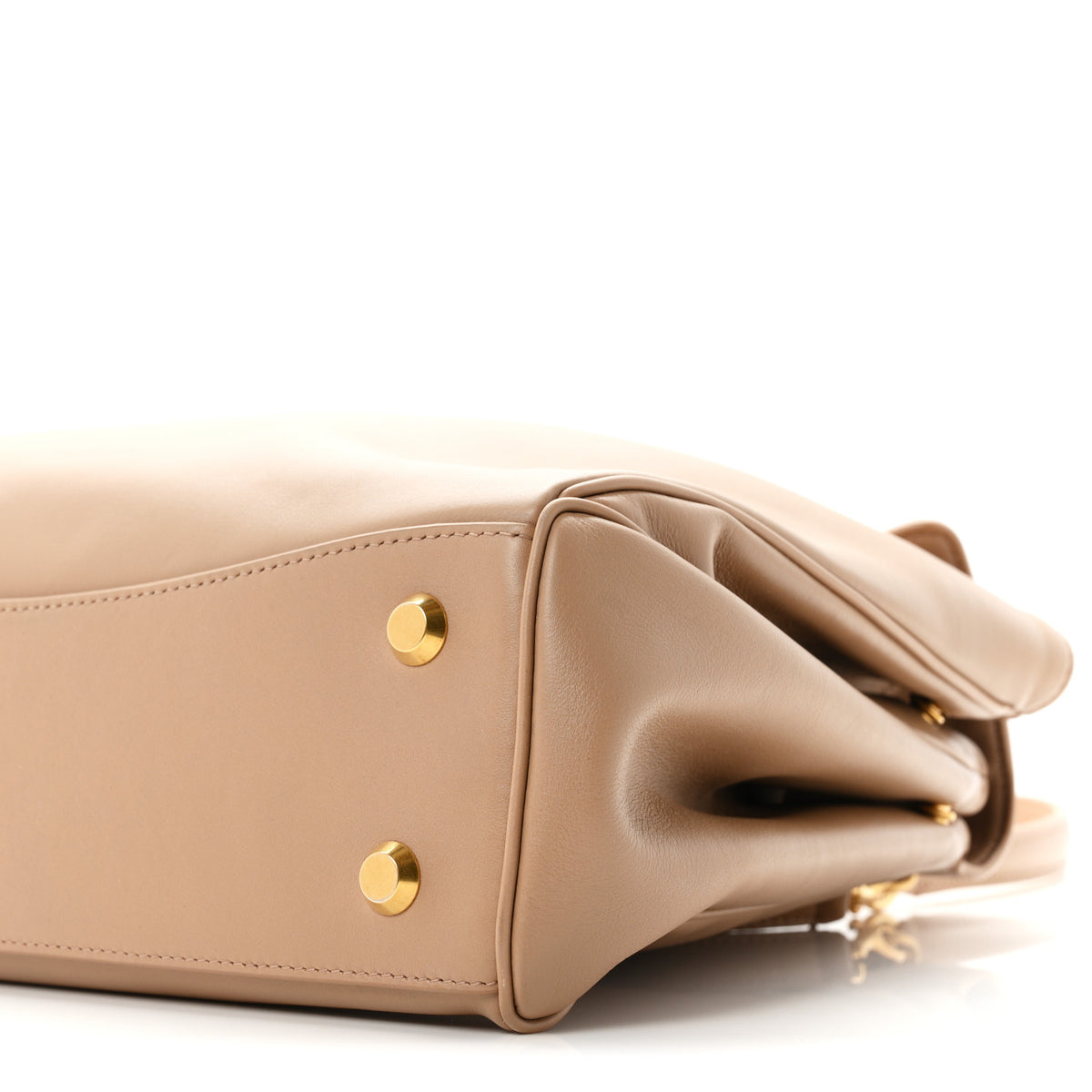 Balenciaga Smooth Calfskin Medium Rodeo Top Handle Handbag Latte 18 of 19