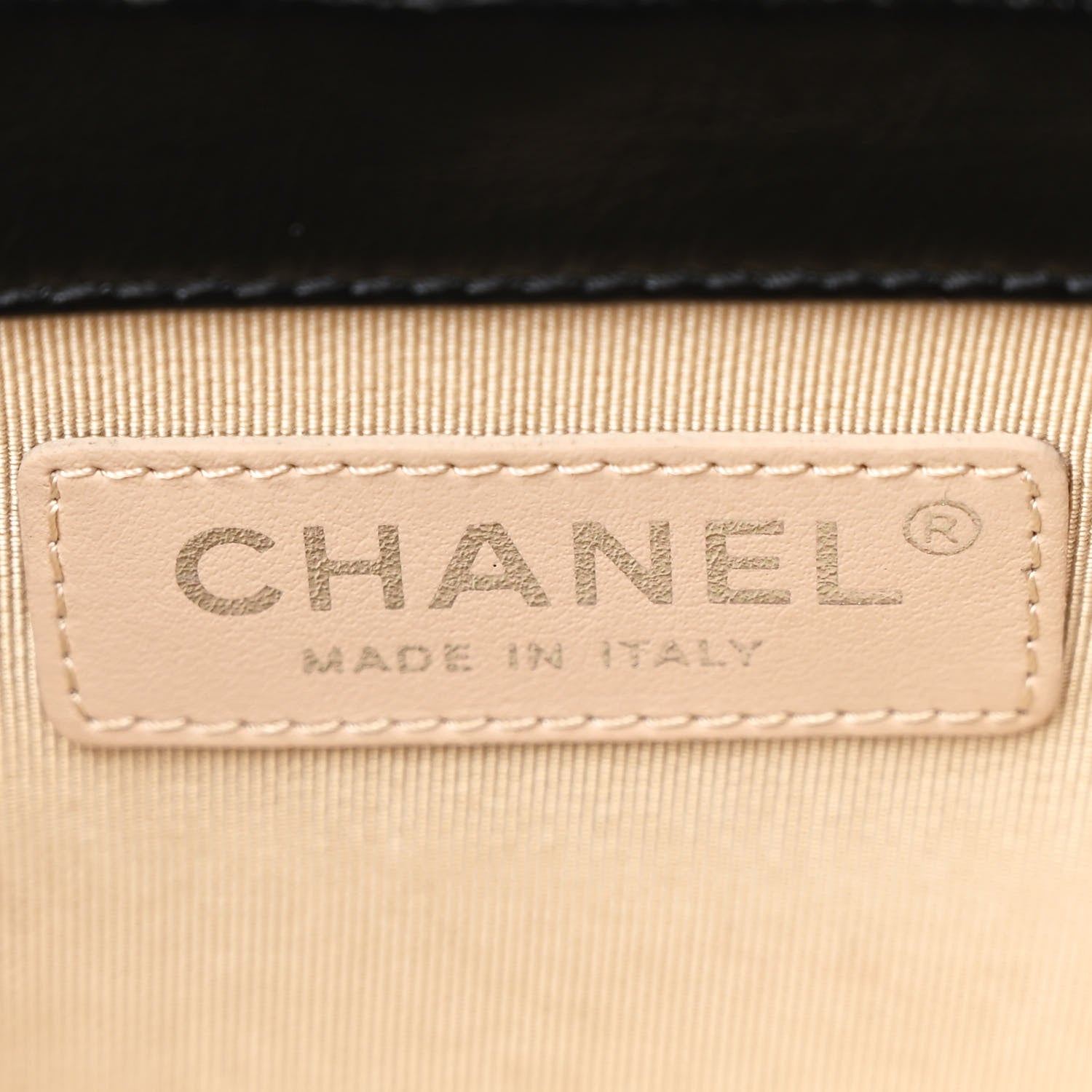 Chanel Calfskin Raffia Small Vanity Case Bag Black Beige 6 of 11