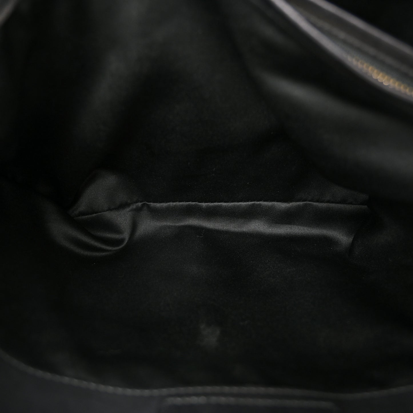 Calfskin Trifolio Shopping Tote Black