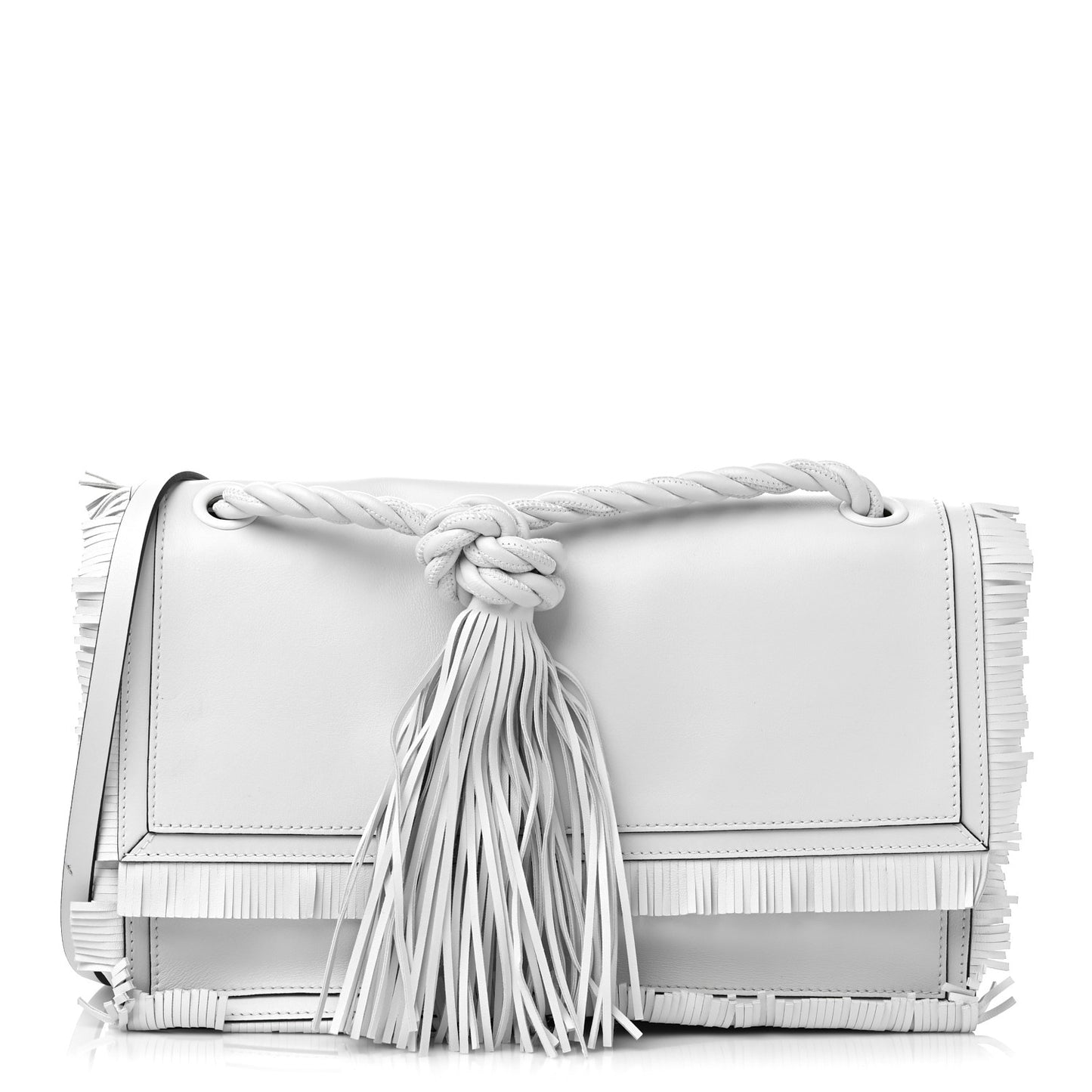 Calfskin The Rope Crossbody Bag White