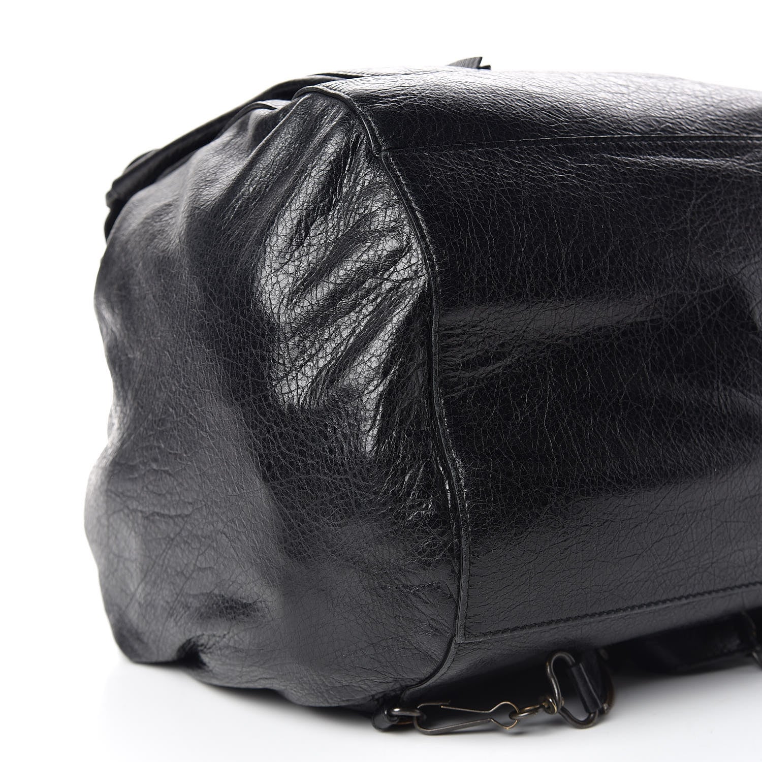 Balenciaga Agneau Classic Hardware Zip Traveler Backpack Black 5 of 9