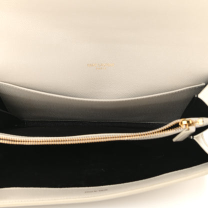 Saint Laurent Grain de Poudre Mini Uptown Crossbody Bag Crema Soft 5 of 14