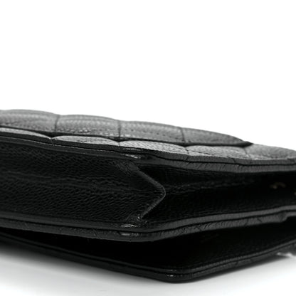 Chanel Caviar Quilted Wallet On Chain WOC Black 13 of 14