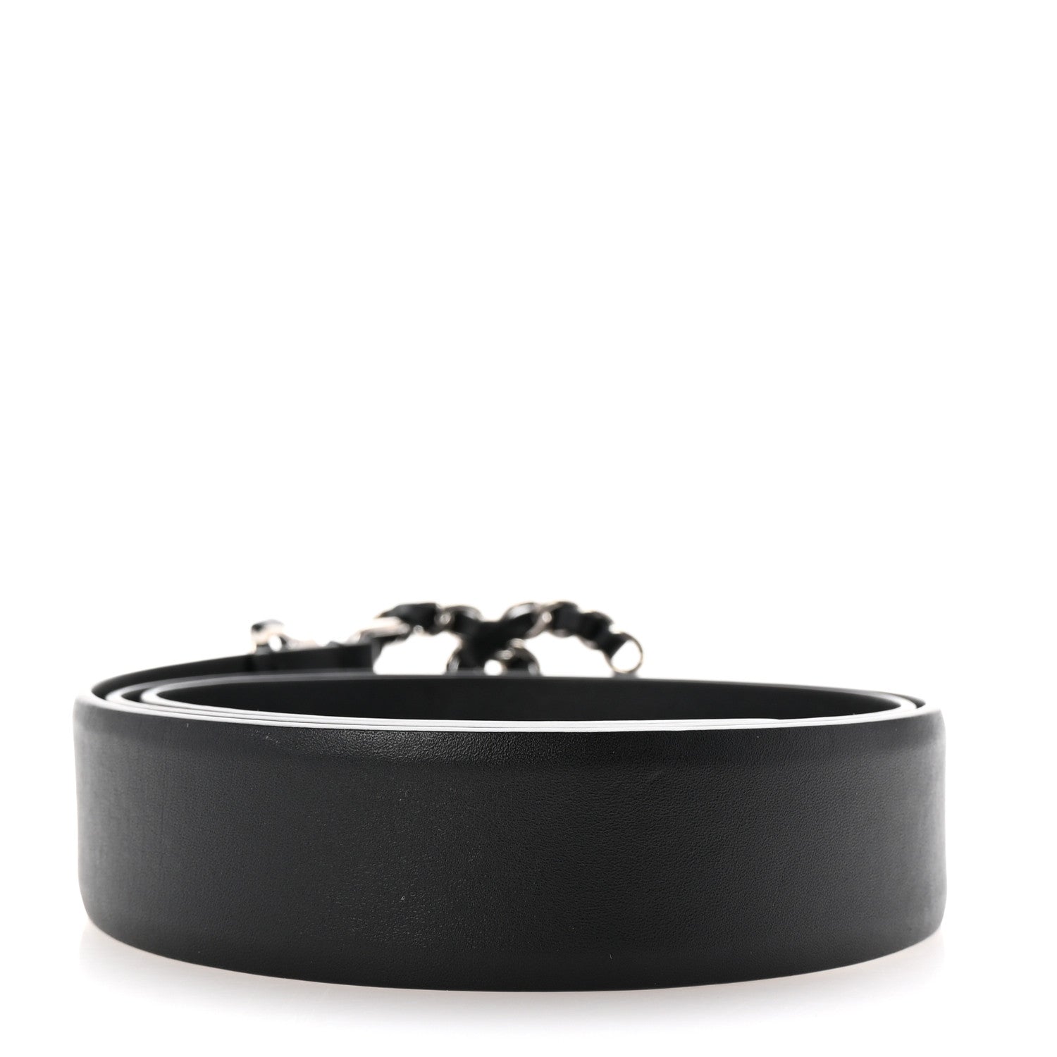 Chanel Calfskin CC Chain Belt 80 32 Black 2 of 7