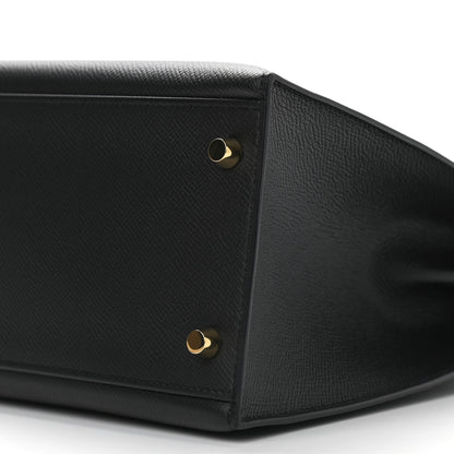 Hermes Epsom Kelly Sellier 32 Black 10 of 11