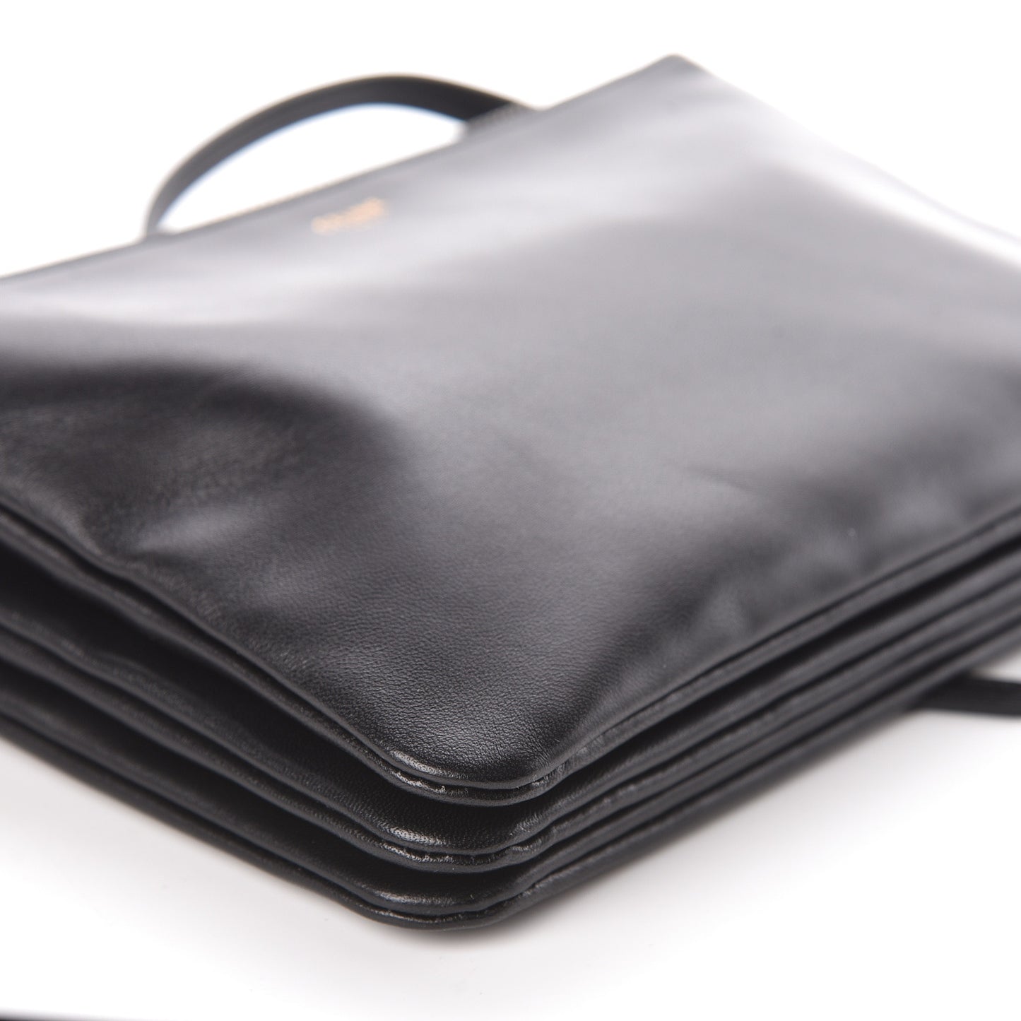 Lambskin Small Trio Crossbody Bag Black
