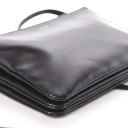 Celine Lambskin Small Trio Crossbody Bag Black 9 of 10