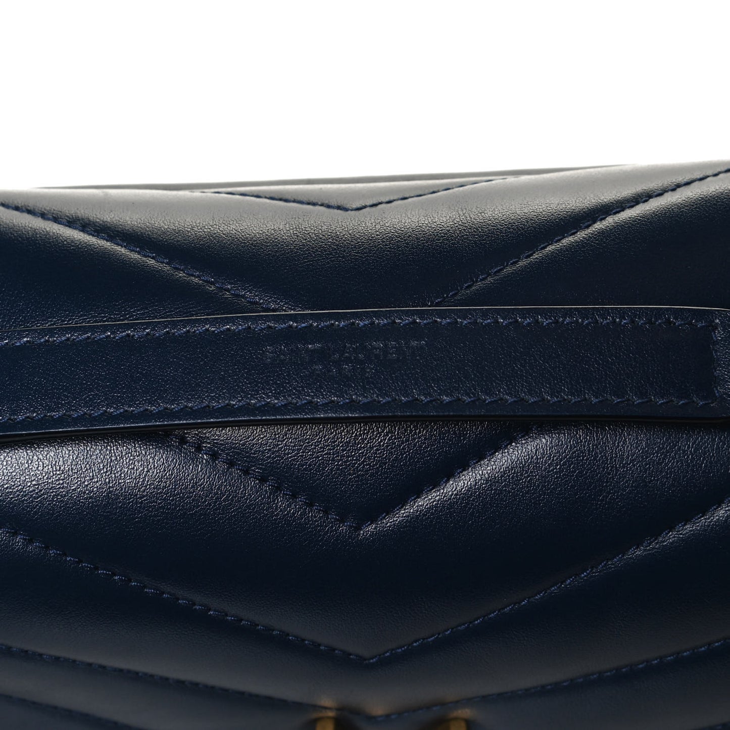 Calfskin Y Quilted Monogram Medium Loulou Chain Satchel Deep Marine