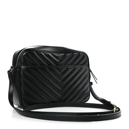 Saint Laurent Calfskin Matelasse Monogram Lou Camera Bag Black 3 of 8