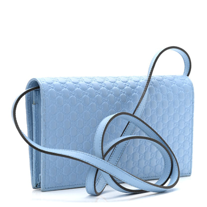 Gucci Microguccissima Crossbody Wallet Mineral Blue 3 of 12