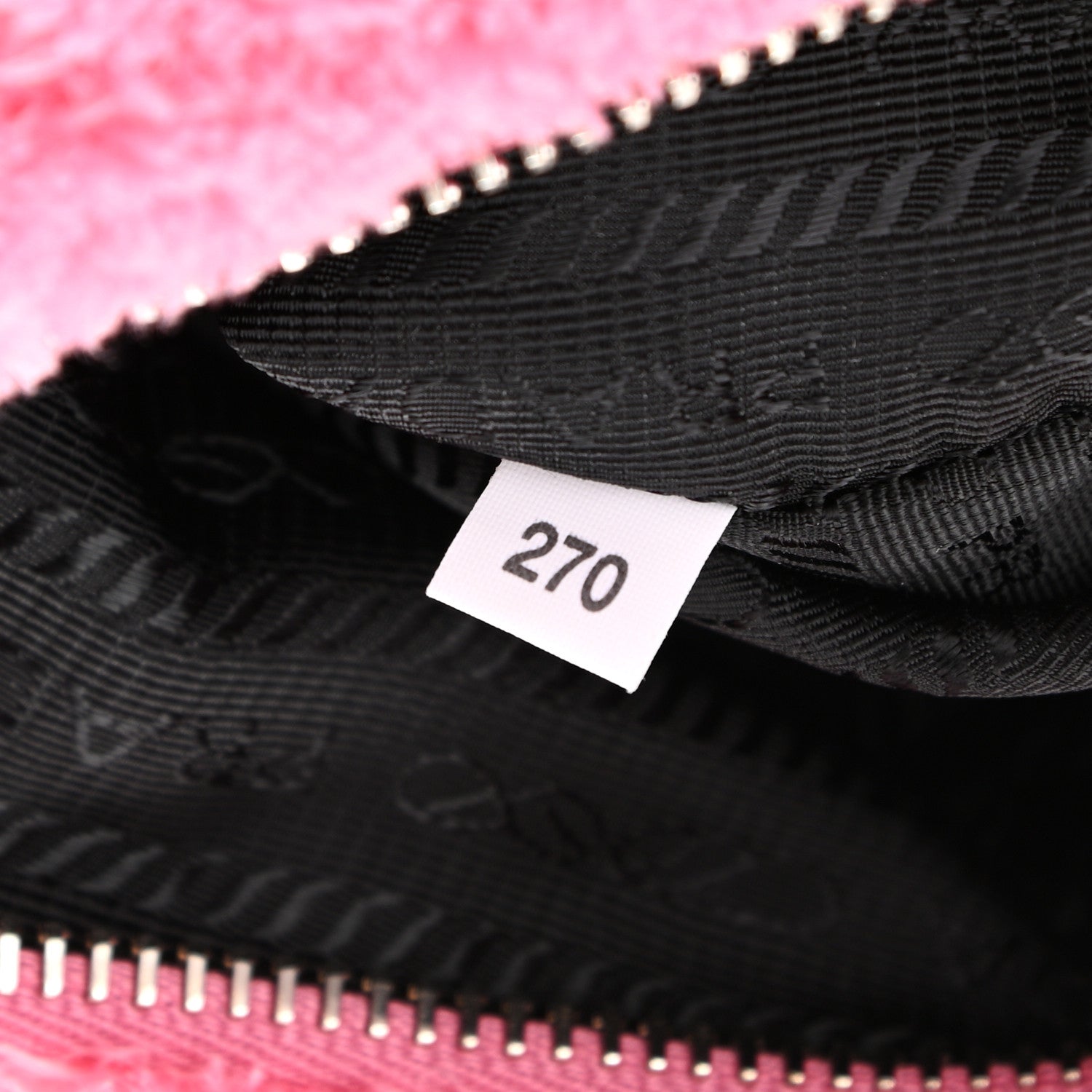 Prada Terry Cloth Mini Re-Edition 2000 Bag Petalo Black 7 of 10