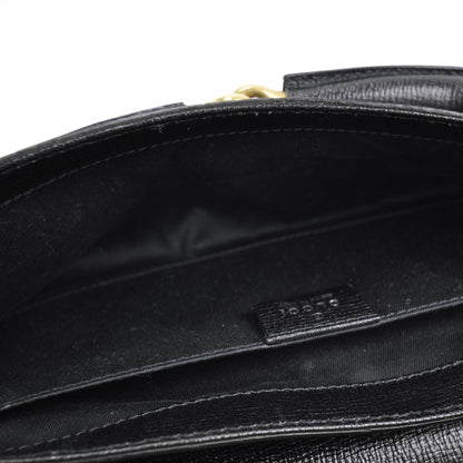 Gucci Leather Horsebit Clutch Bag Black 7 of 9