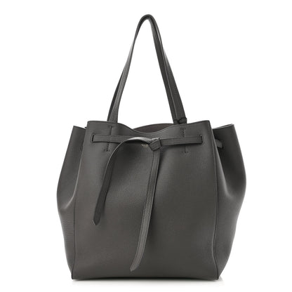 Celine Soft Grained Calfskin Small Belt Cabas Phantom Grey 1 of 10