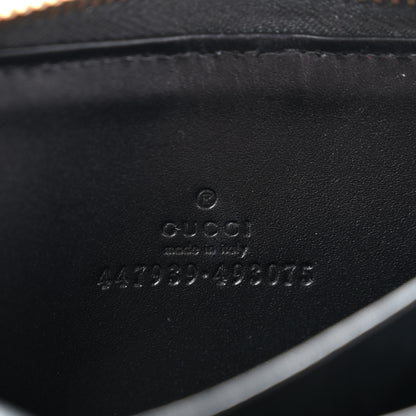 Gucci Guccissima Zip Around Card Case Black 6 of 9