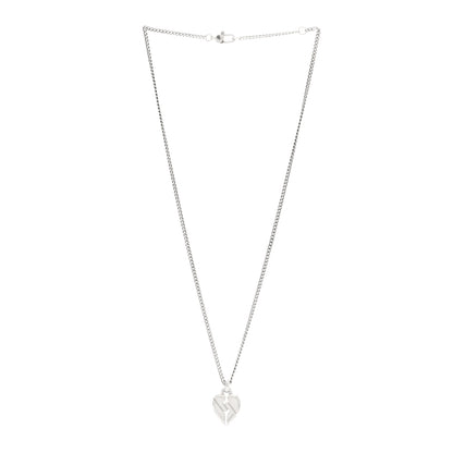 Gucci Sterling Silver Knot Heart Pendant Necklace 3 of 5